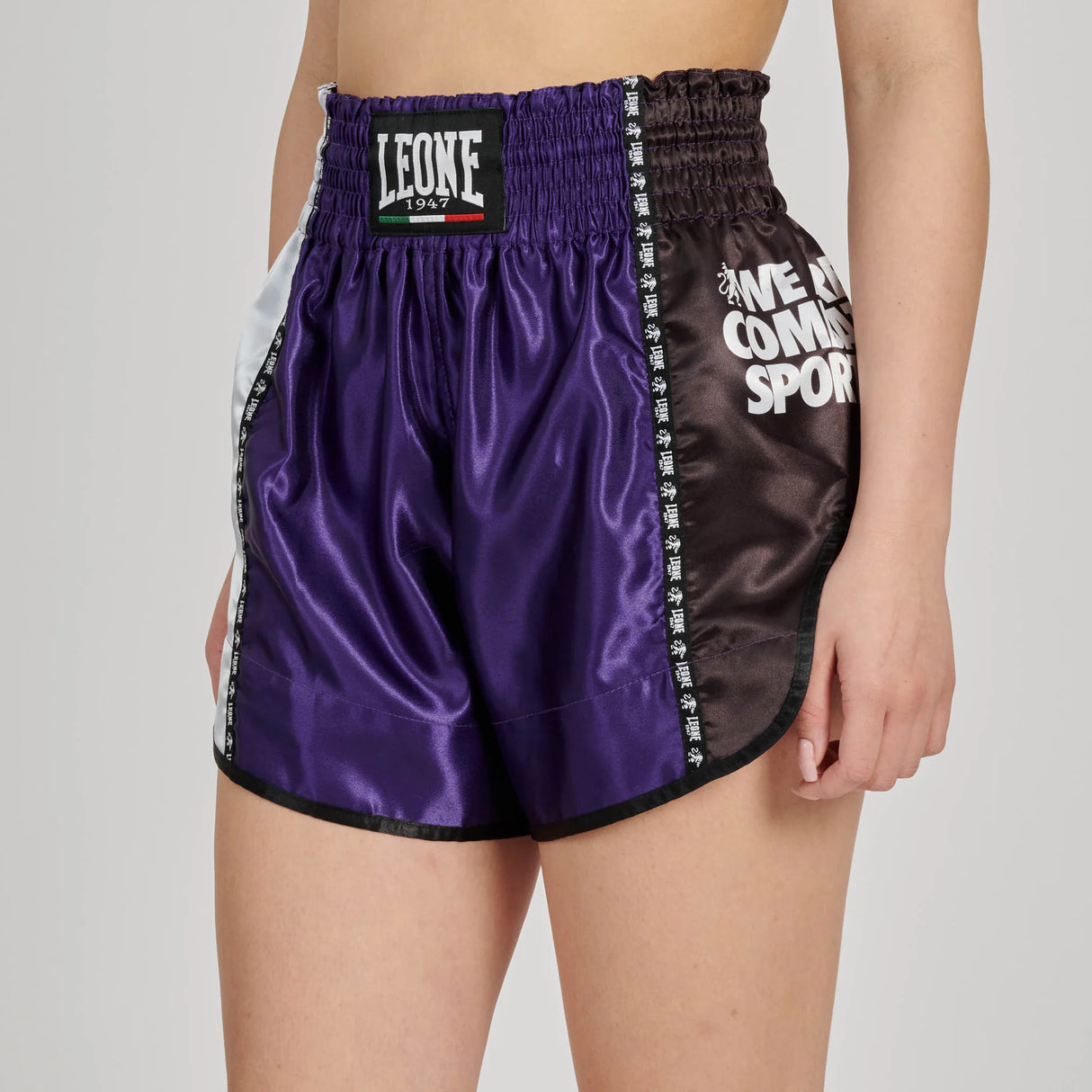 Leone 1947 Training Thai AB760 Dark Purple hlačke za tajski boks