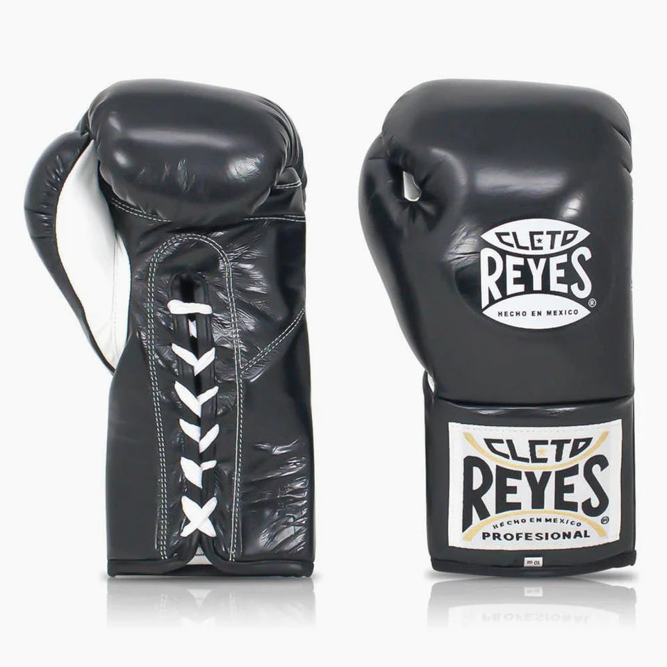 Cleto Reyes Official Black Rokavice Za Boks Na Vezalke