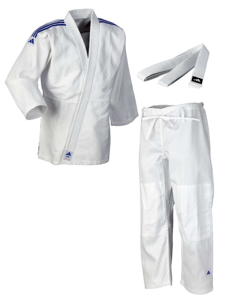Adidas J350 White/Blue Judo Kimono