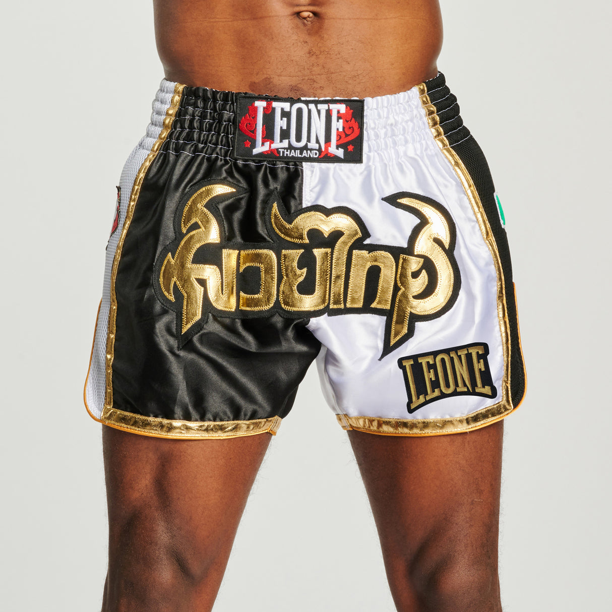 Leone 1947 AB875 SIAM Black hlačke za tajski boks