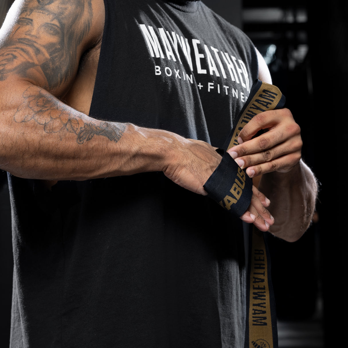 Hayabusa Mayweather 180" Deluxe Black Bandaže