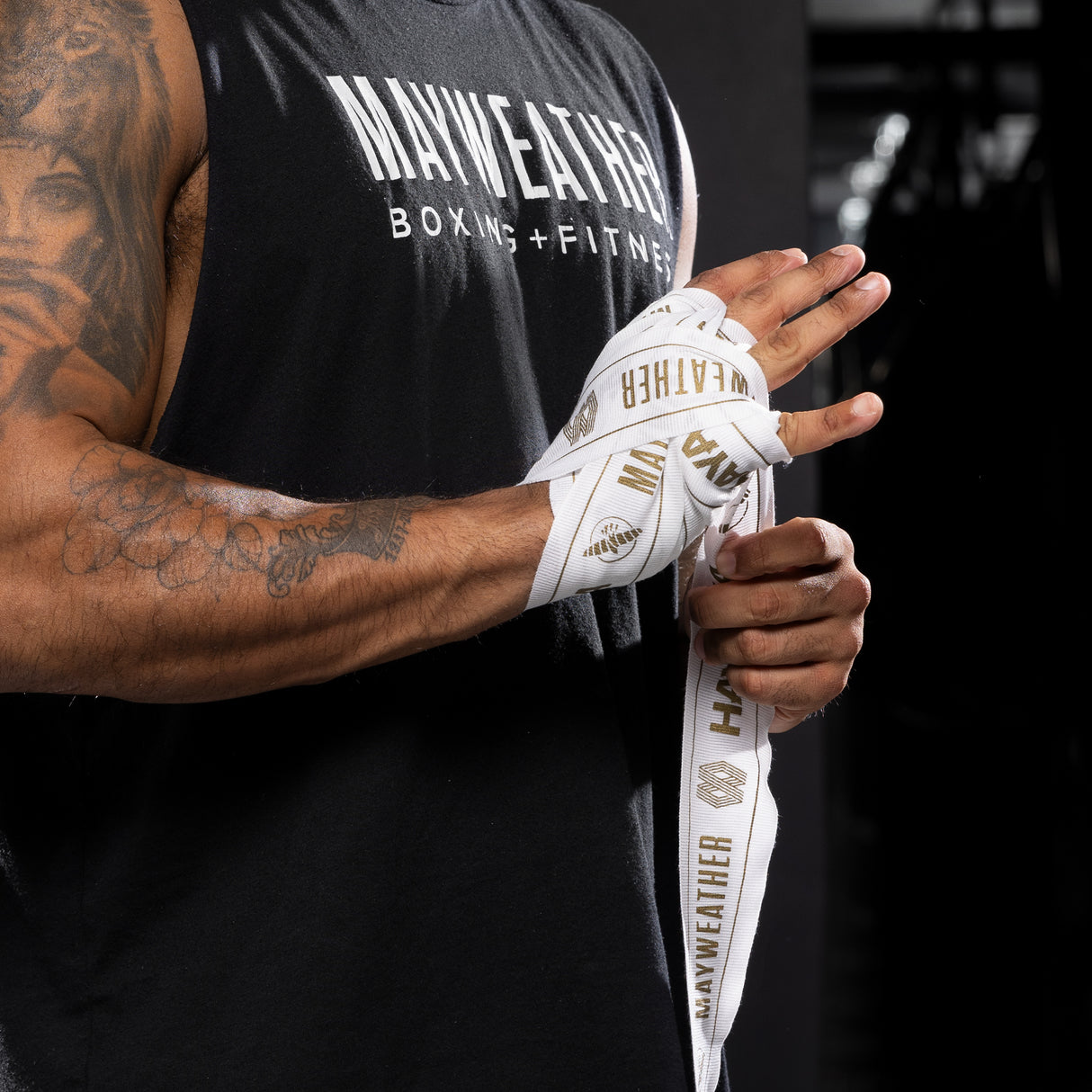 Hayabusa Mayweather 180" Stretch White Bandaže