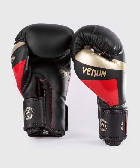 Venum Elite Black/Gold/Red rukavice za boks