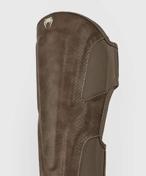 Venum Impact Evo Scales Shin Guards - Brown