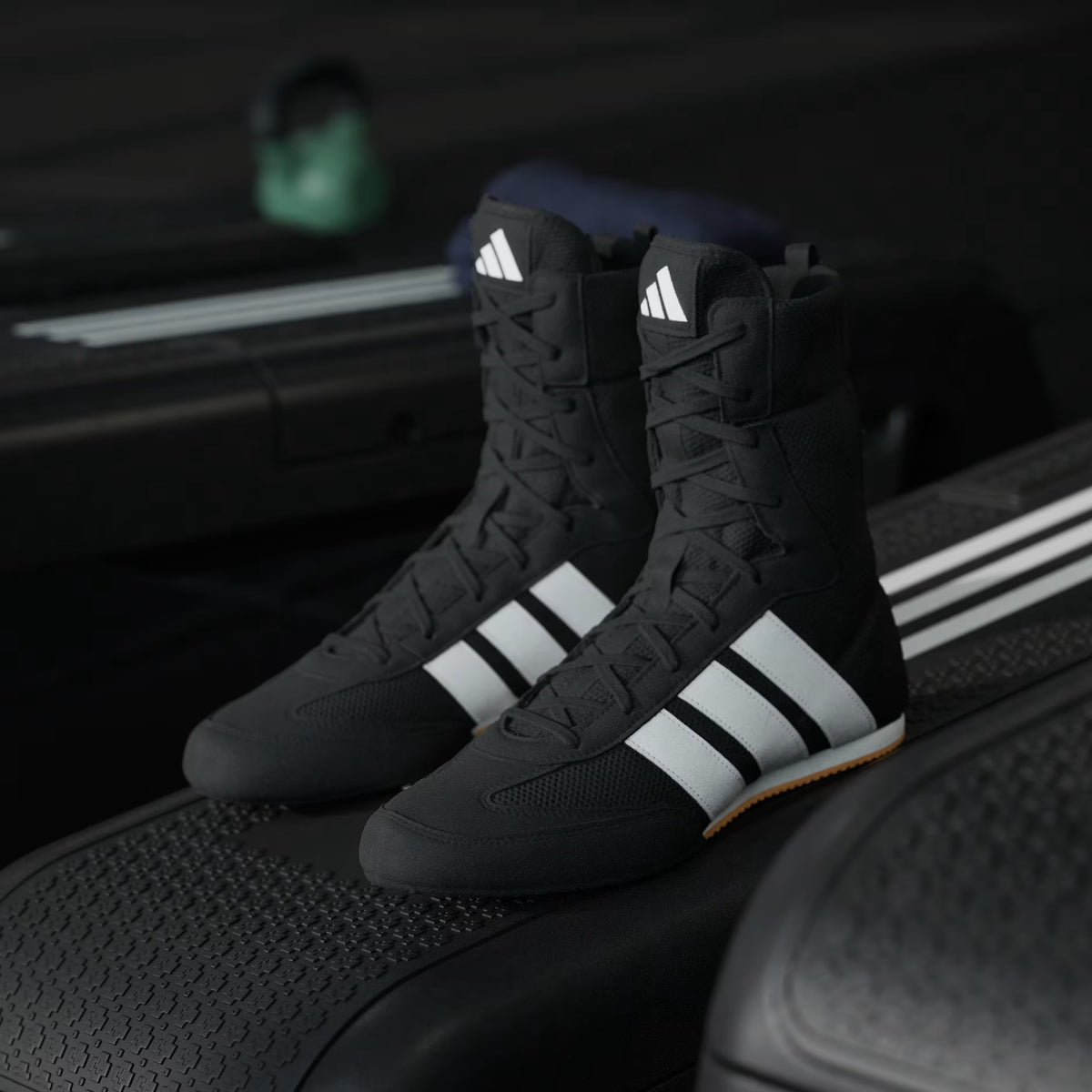 Adidas Box Hog Classic Black boxing shoes