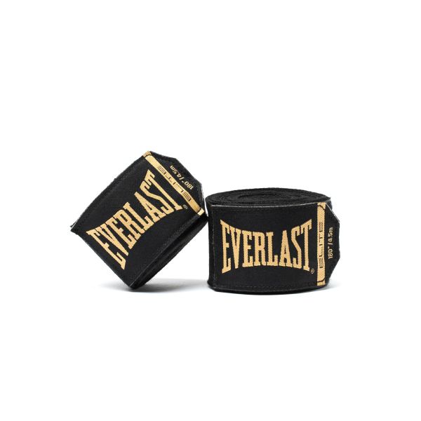Everlast Elite Black Handwraps
