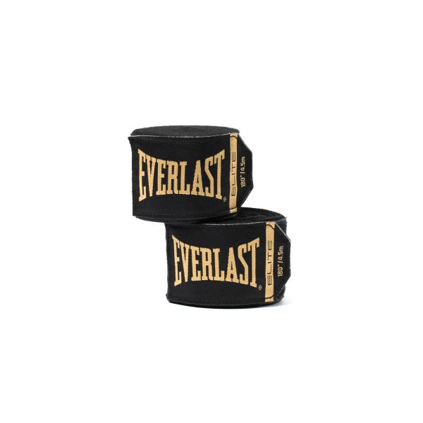 Everlast Elite Black Handwraps
