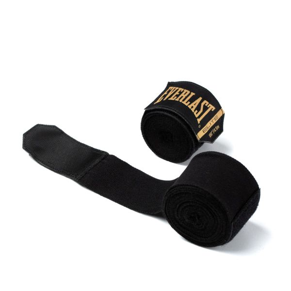 Everlast Elite Black Handwraps