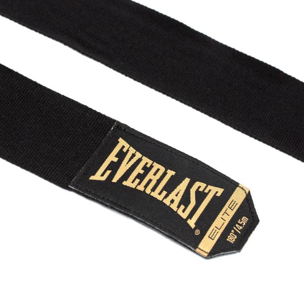Everlast Elite Black Handwraps