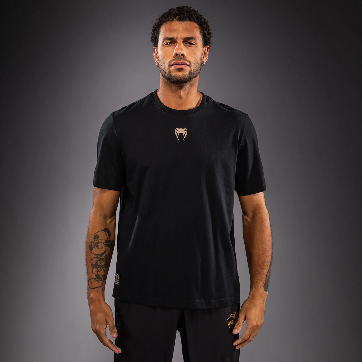 Venum Fight Icon Cotton T–Shirt – Black