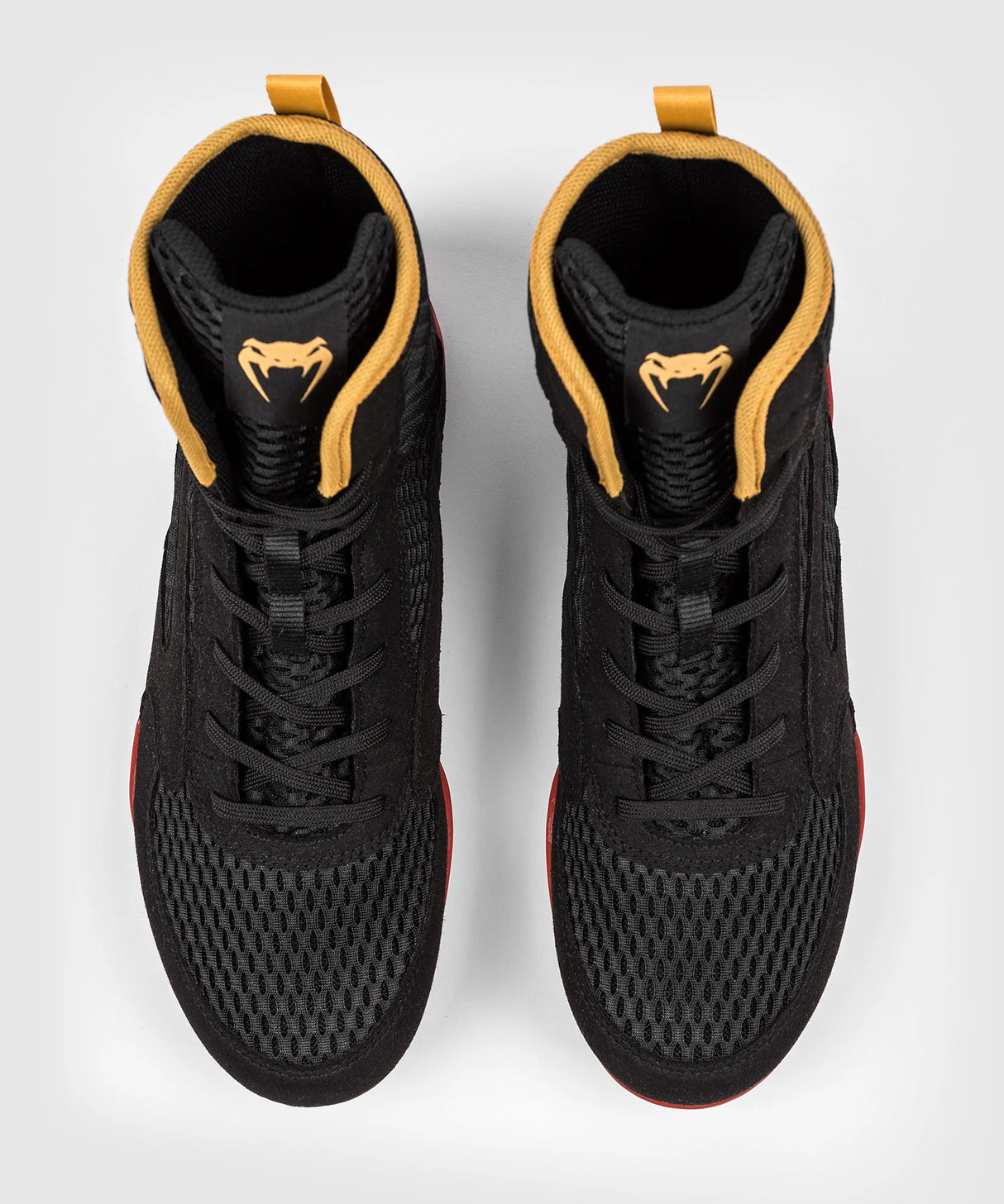 Venum Contender Black/Gold/Red Boxing Shoes