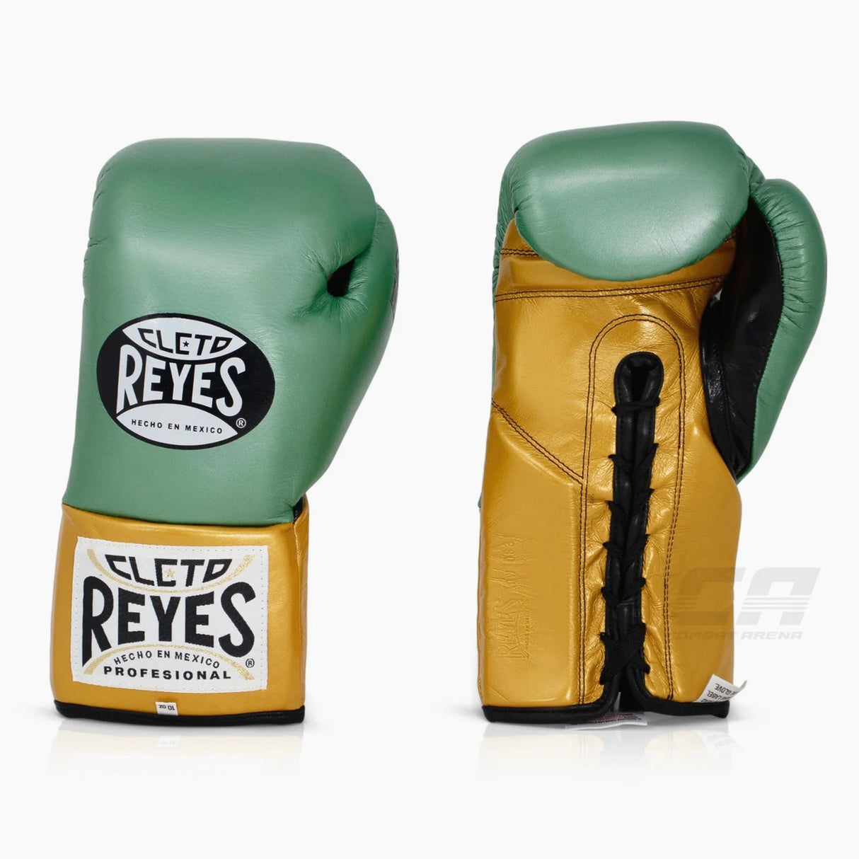 Cleto Reyes Official WBC Green/Gold Rokavice Za Boks Na Vezalke