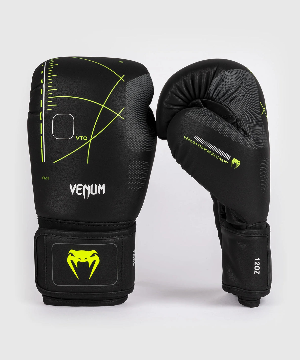 Venum Training Camp 4.0 Black/Neo Green Rokavice