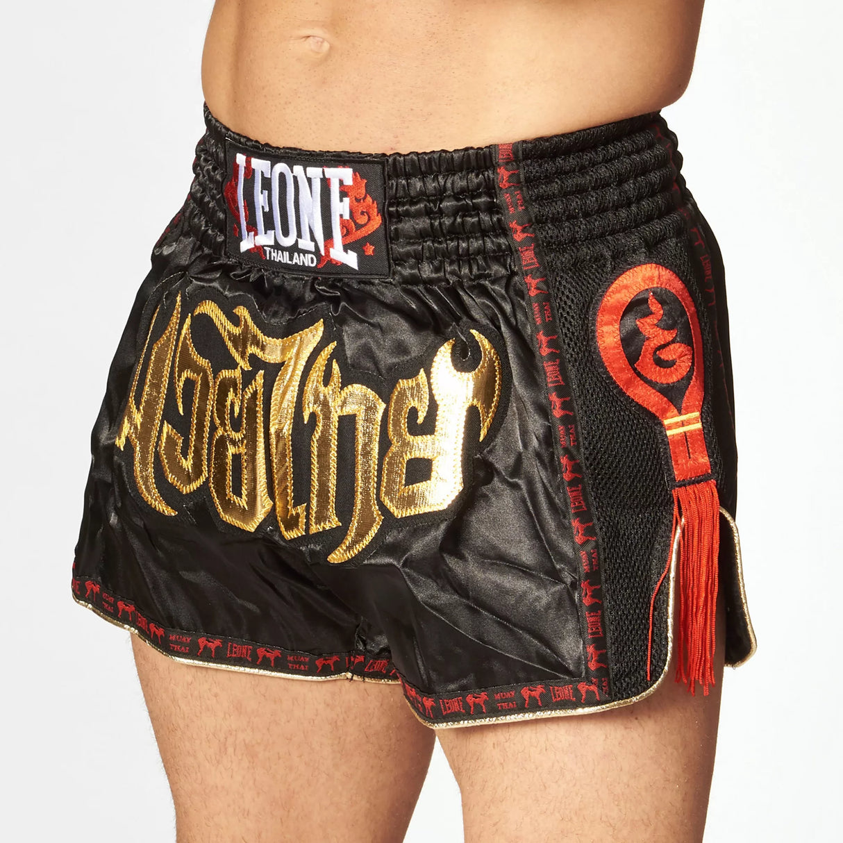 Leone 1947 Thai AB754 Bangkok Black Thai Boxing Shorts
