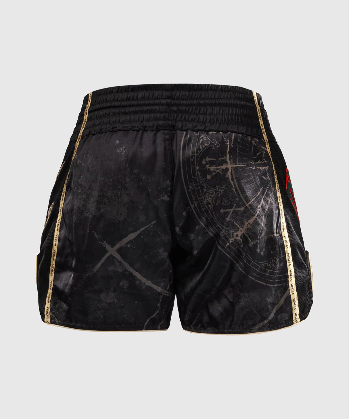 Venum Santa Muerte 5.0 Deep Black/Gold Hlačke Za Tajski Boks