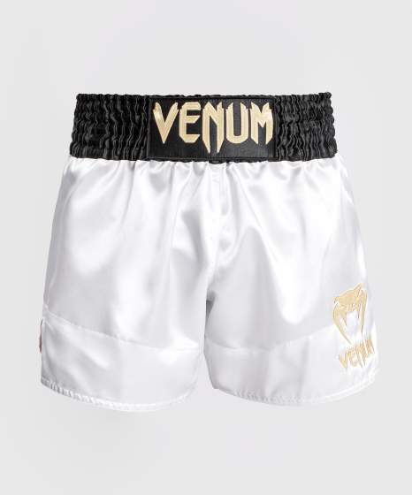 Venum Muay Thai Classic White/Gold/Black Shorts