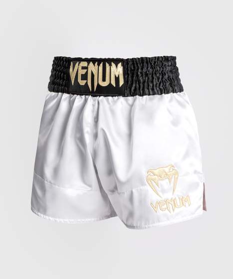 Venum Muay Thai Classic White/Gold/Black Shorts