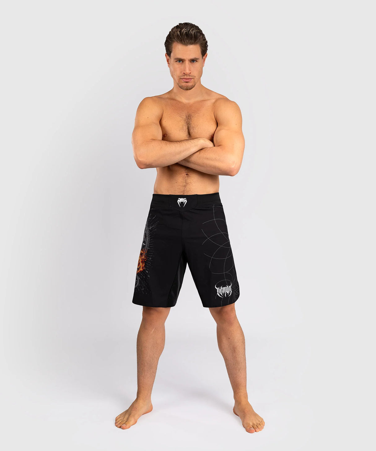 Venum Gladiator 5.0 Black/Silver Mma Hlačke