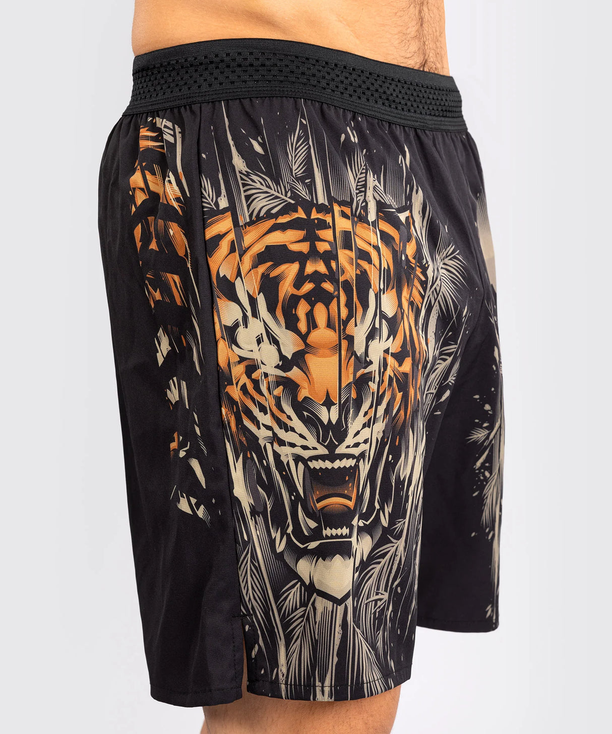 Venum Tiger Black/Neon Orange Training Shorts