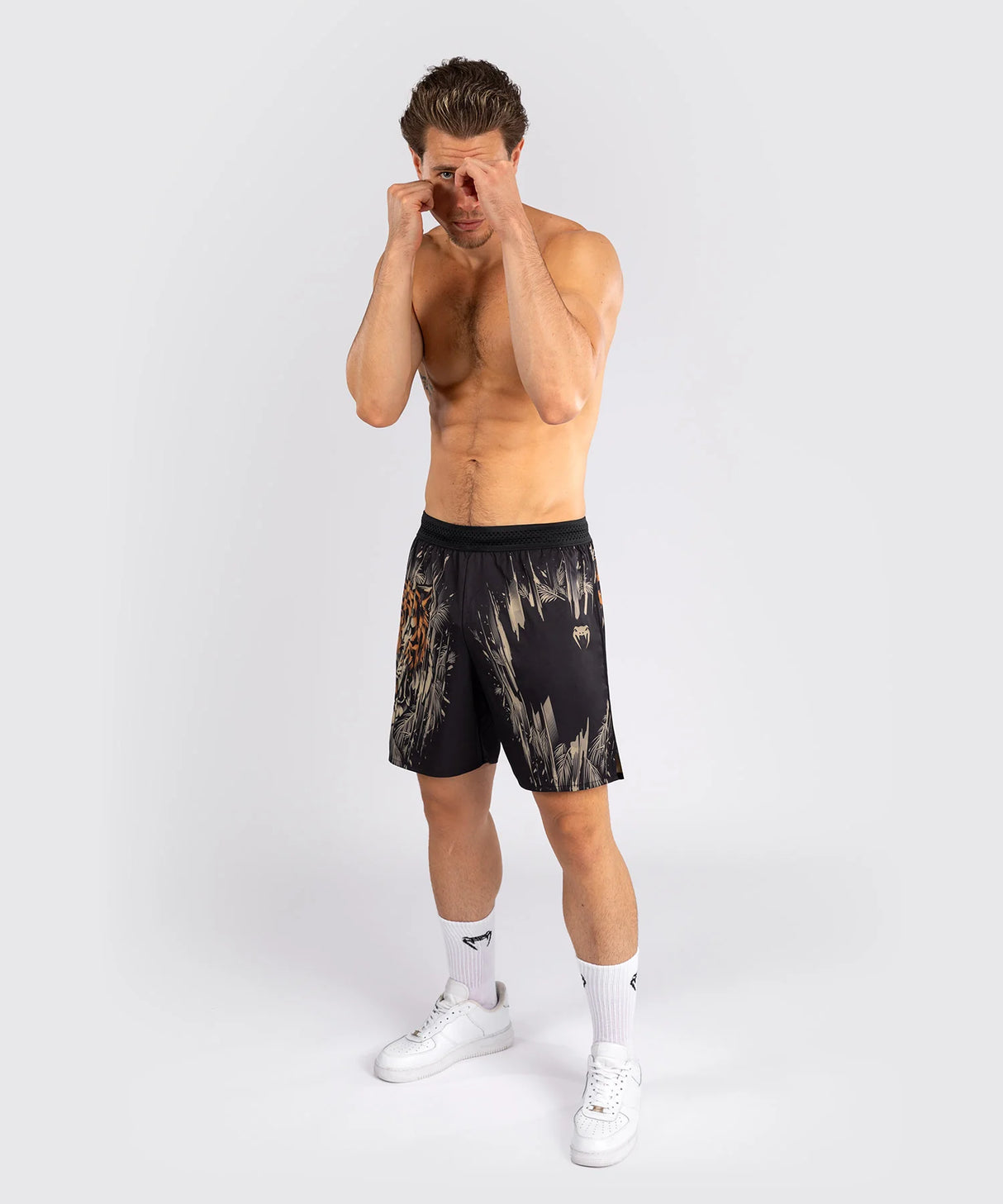 Venum Tiger Black/Neon Orange Training Shorts