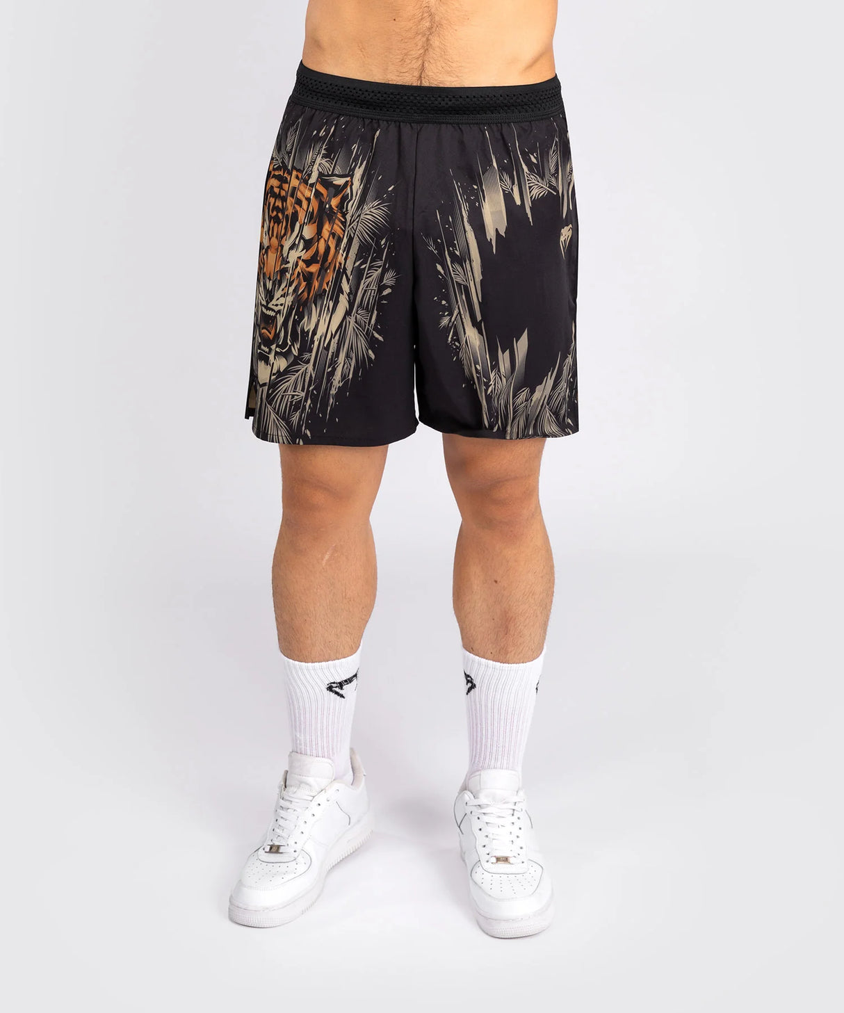 Venum Tiger Black/Neon Orange Training Shorts