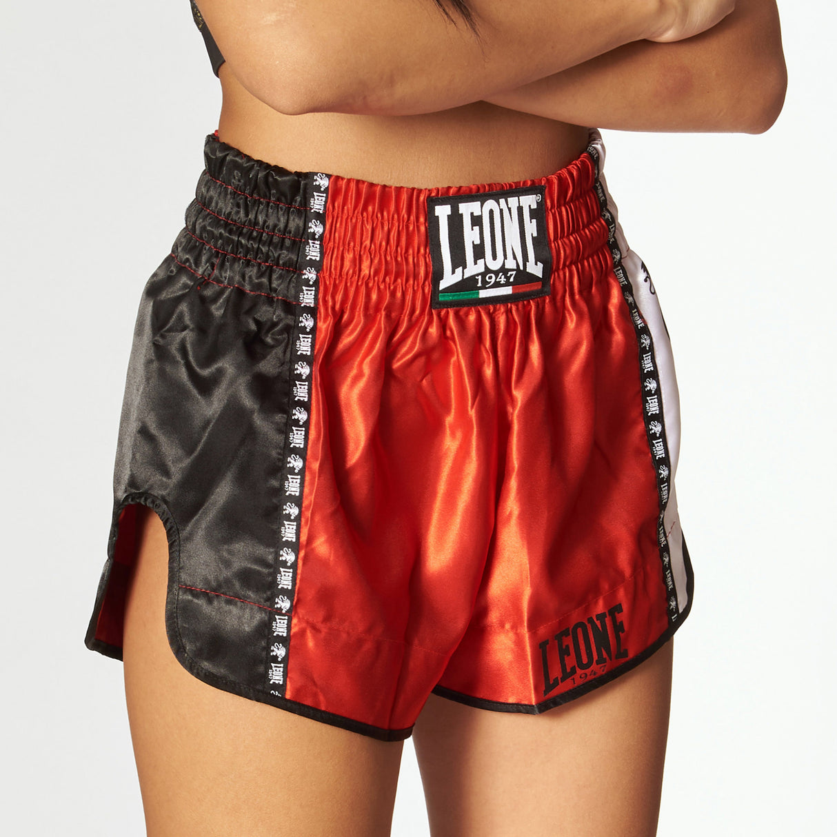 Leone 1947 Training Thai AB760 Red Thai Boxing Shorts