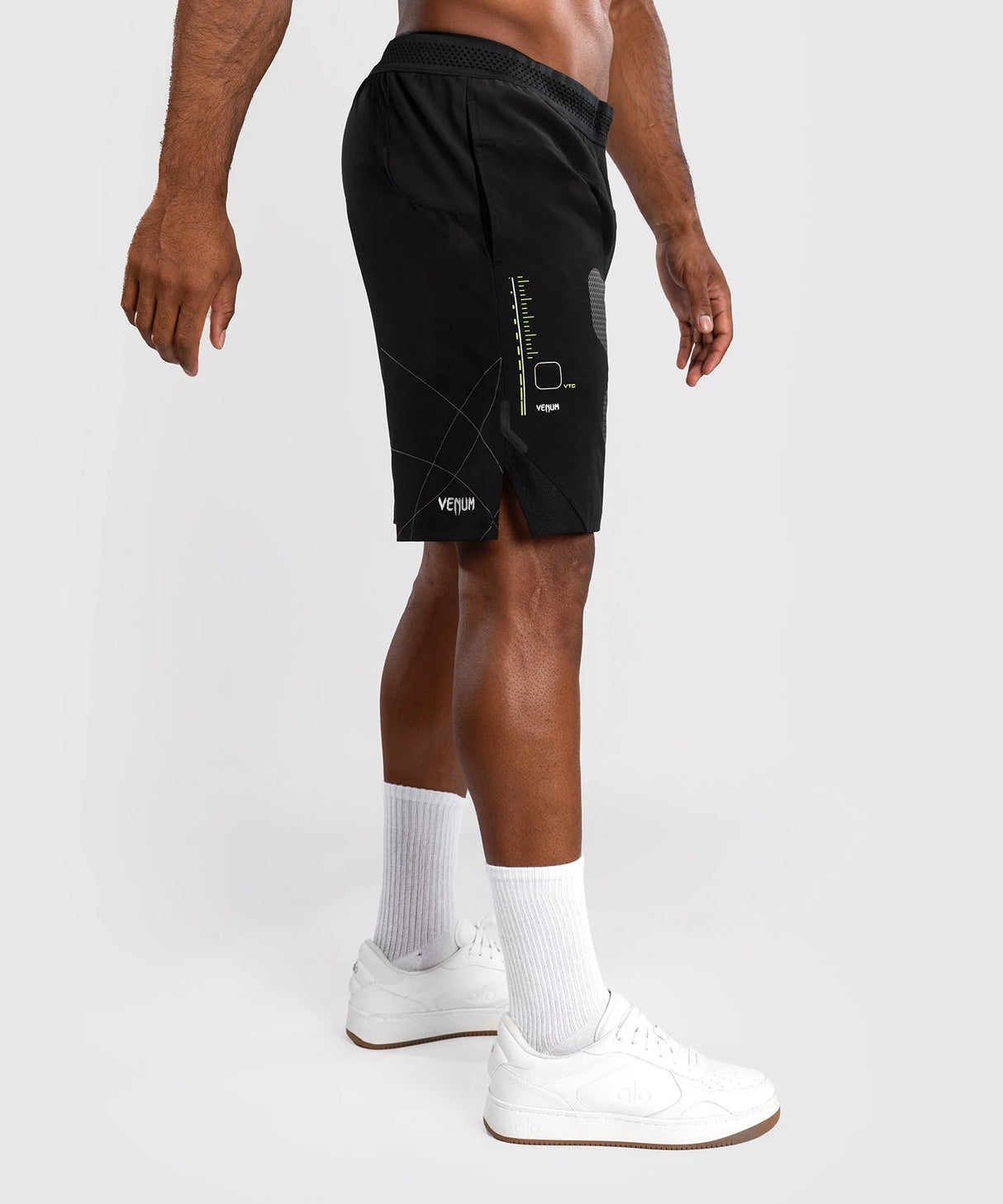 Venum Training Camp 4.0 Black/Neo Green Training Shorts