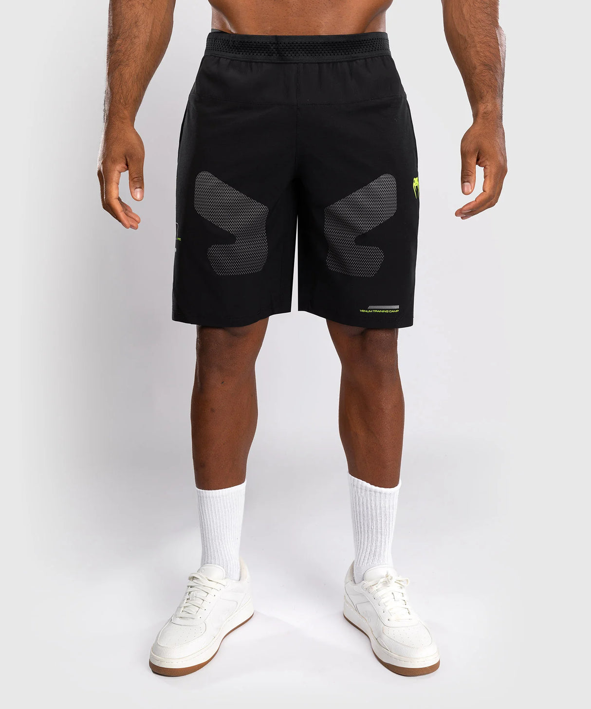 Venum Training Camp 4.0 Black/Neo Green Training Shorts
