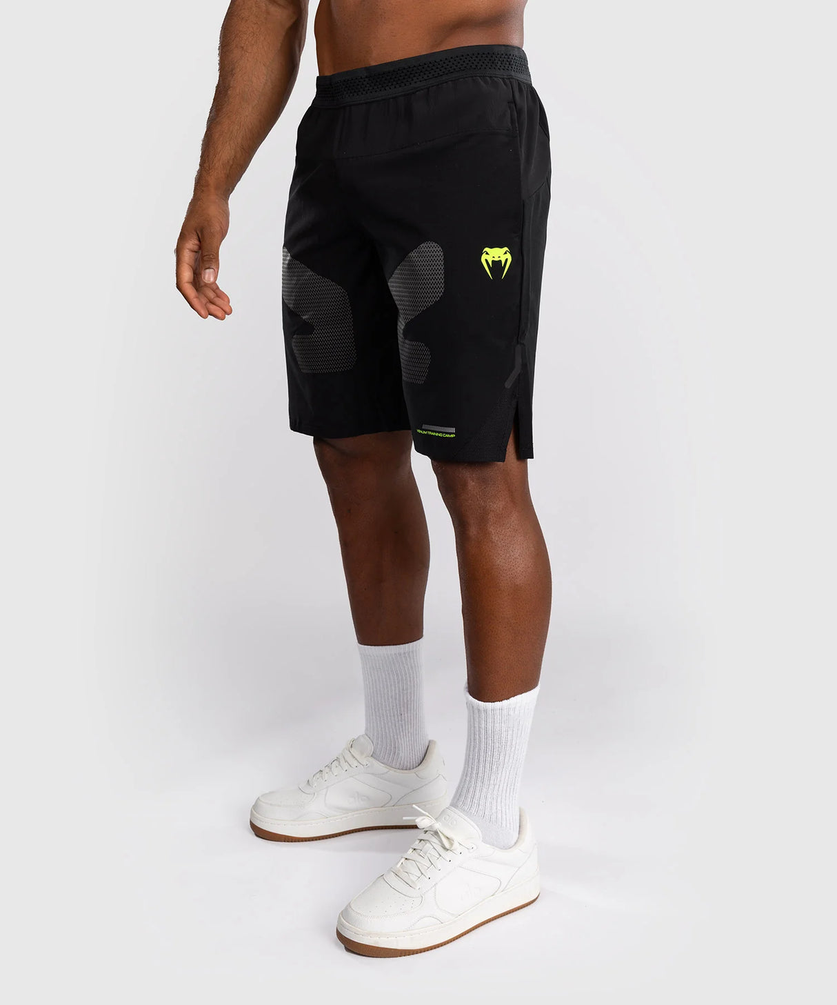 Venum Training Camp 4.0 Black/Neo Green Training Shorts