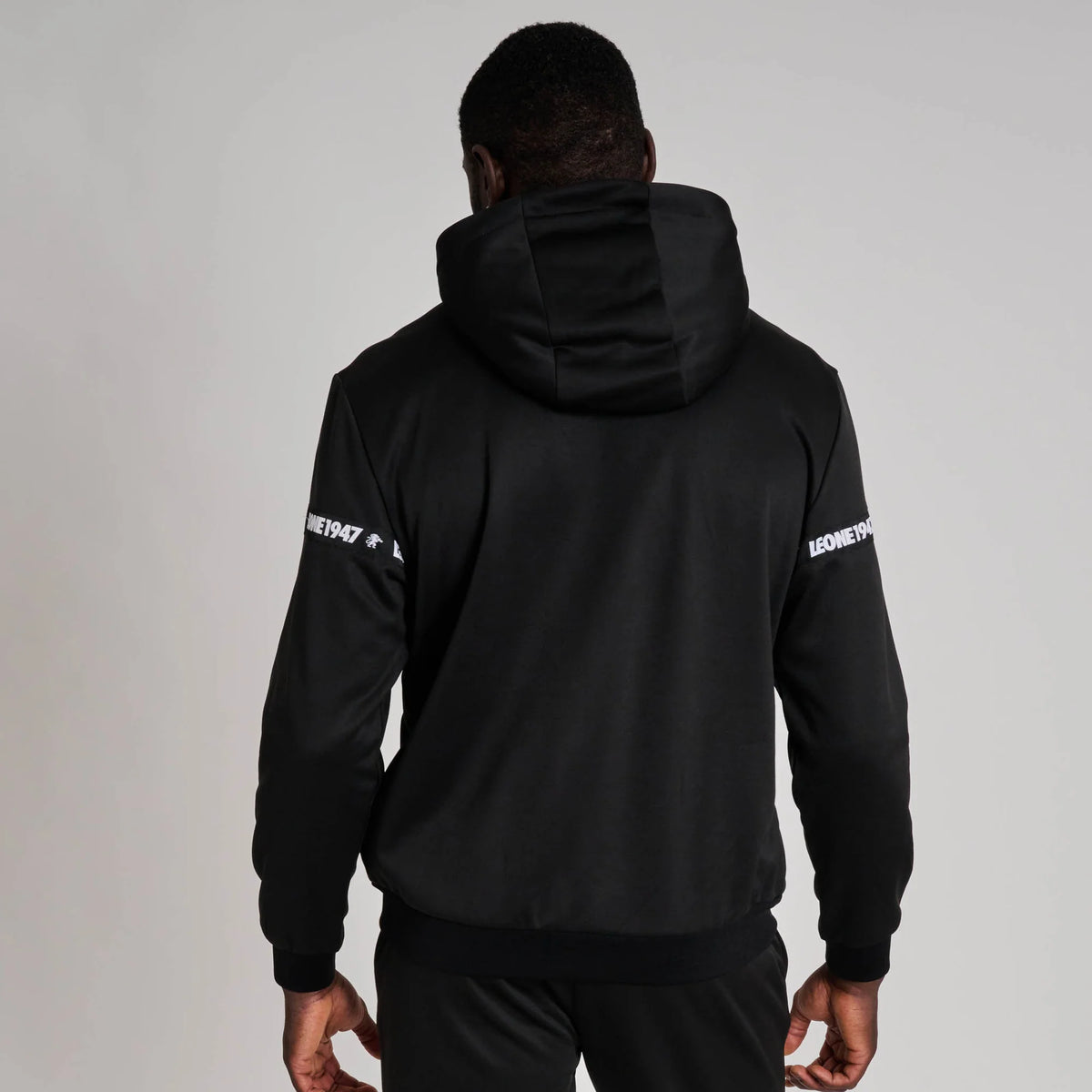 Leone 1947 ABX220 Tape 47 Black Hooded Sweatshirt