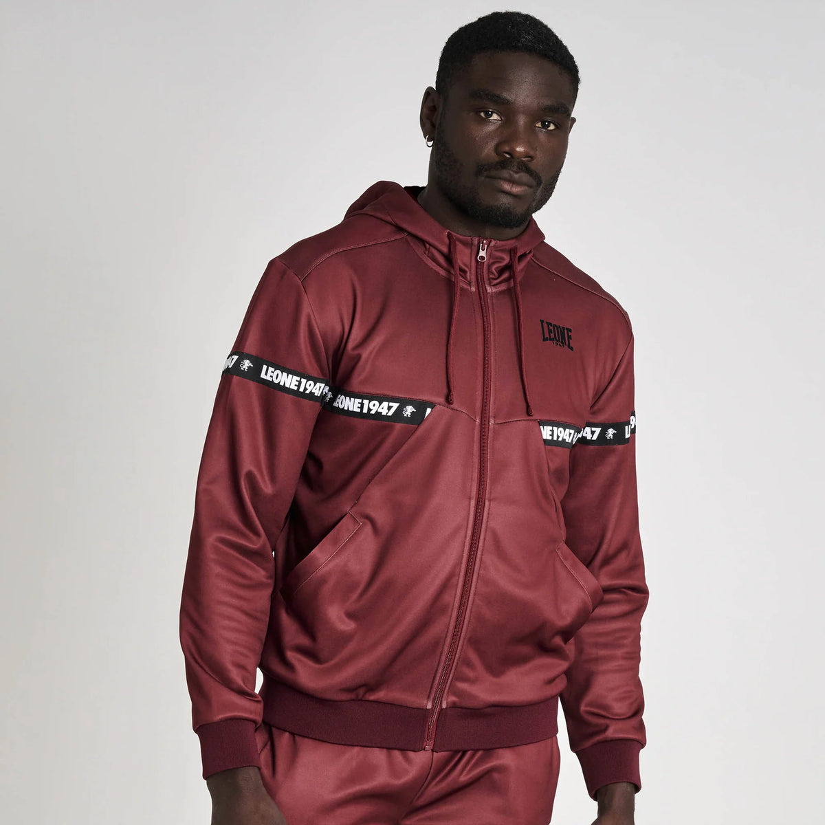 Leone 1947 ABX220 Tape 47 Brick Red Hoodie