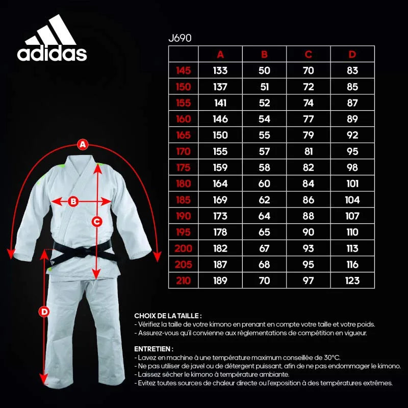 Adidas J350 White/Blue Judo Kimono