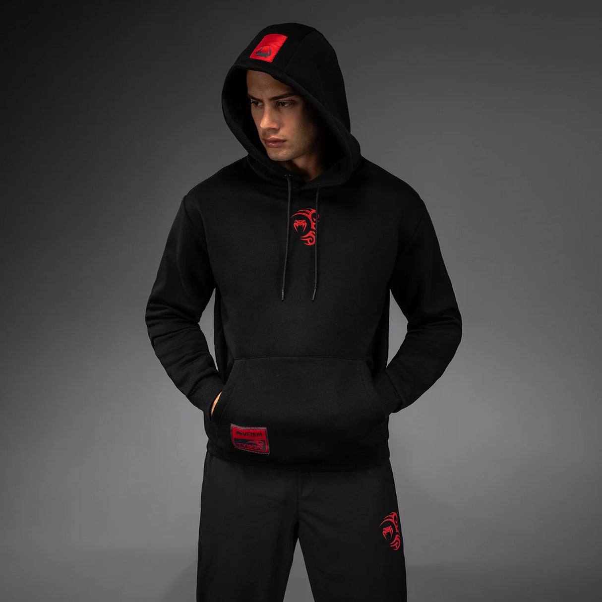 Venum x Mike Tyson Tiger Deep Black/Intense Red Hoodie