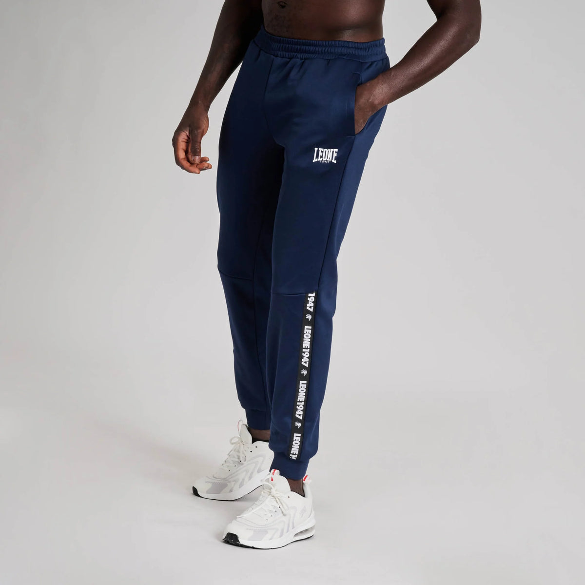 Leone 1947 Tape 47 Dark Blue Trousers