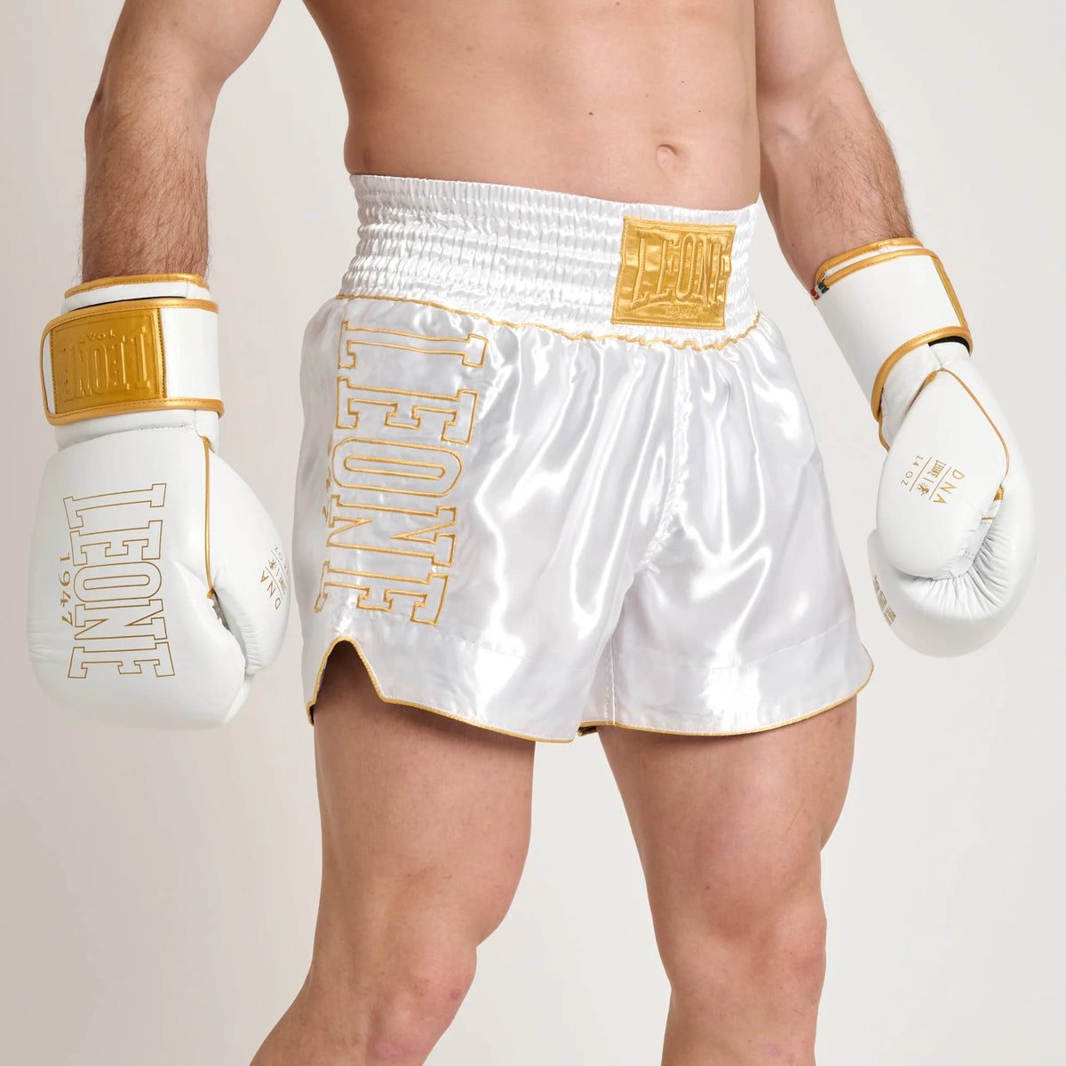 Leone 1947 AB969 DNA Premium White Boxing Shorts