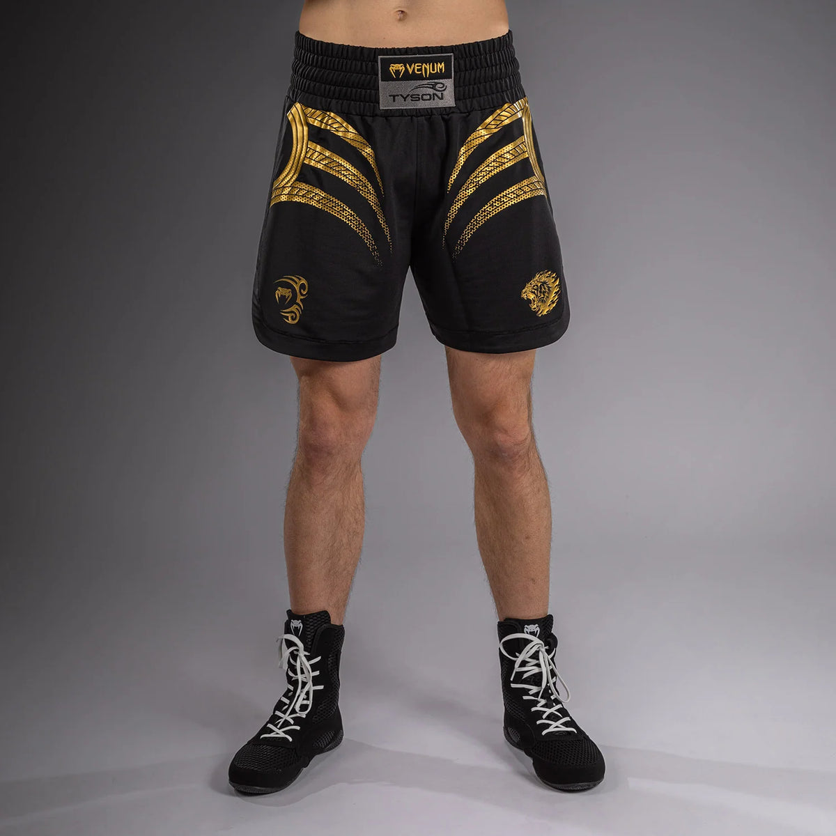 Venum x Mike Tyson Tiger Boxing Shorts - Black/Gold