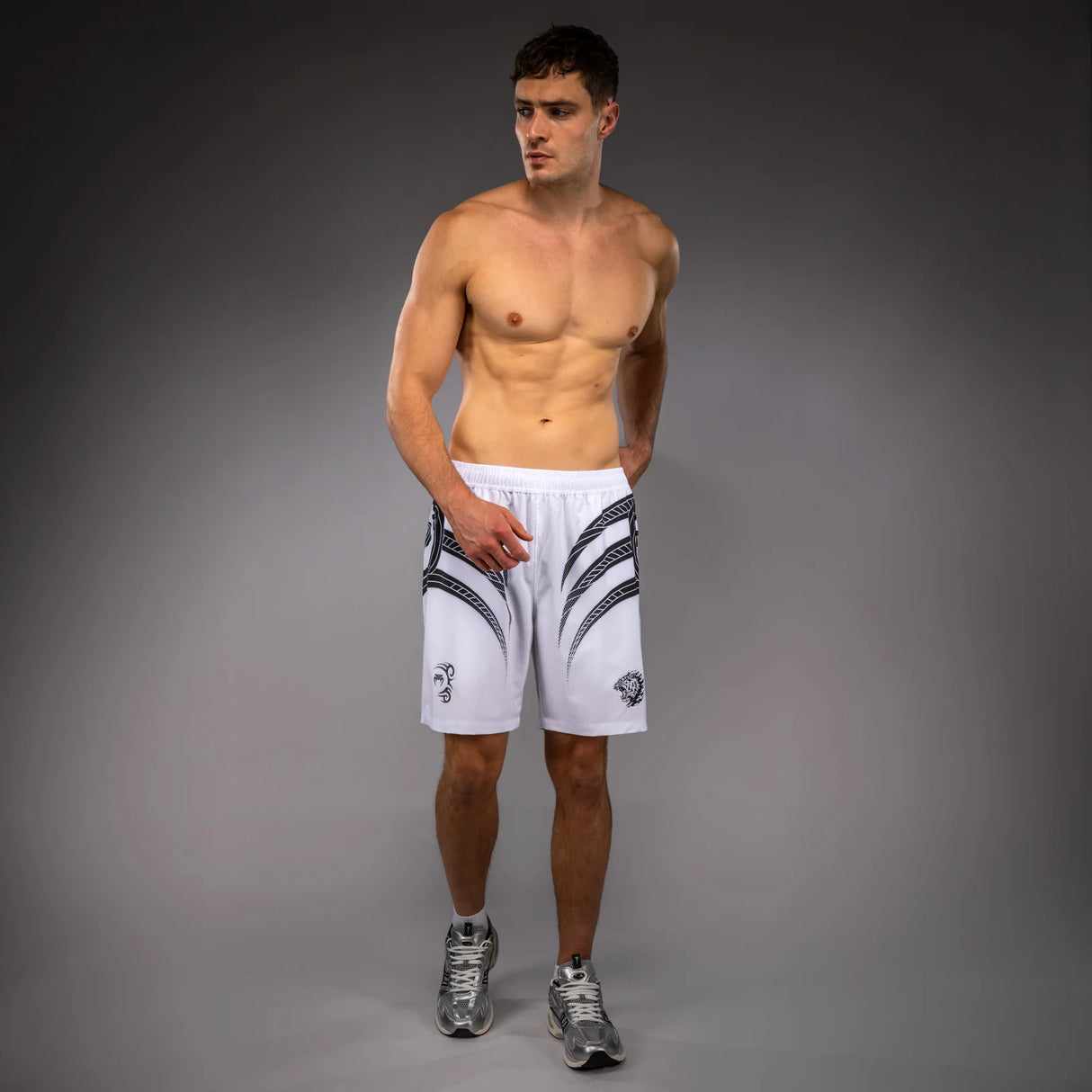 Venum x Mike Tyson Tiger Optical White/Deep Black Hlačke Za Trening