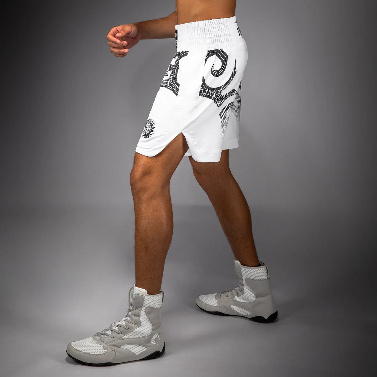 Venum x Mike Tyson Tiger Optical White/Deep Black Hlačke Za Boks