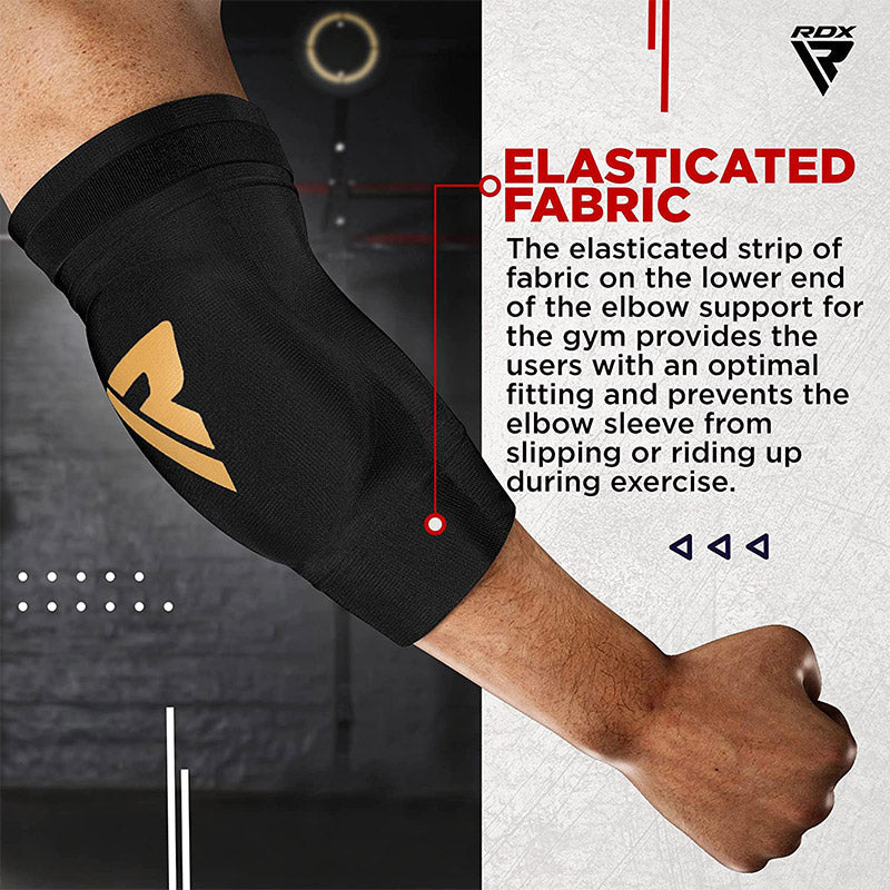 RDX HYP Black/Gold Elbow Guard