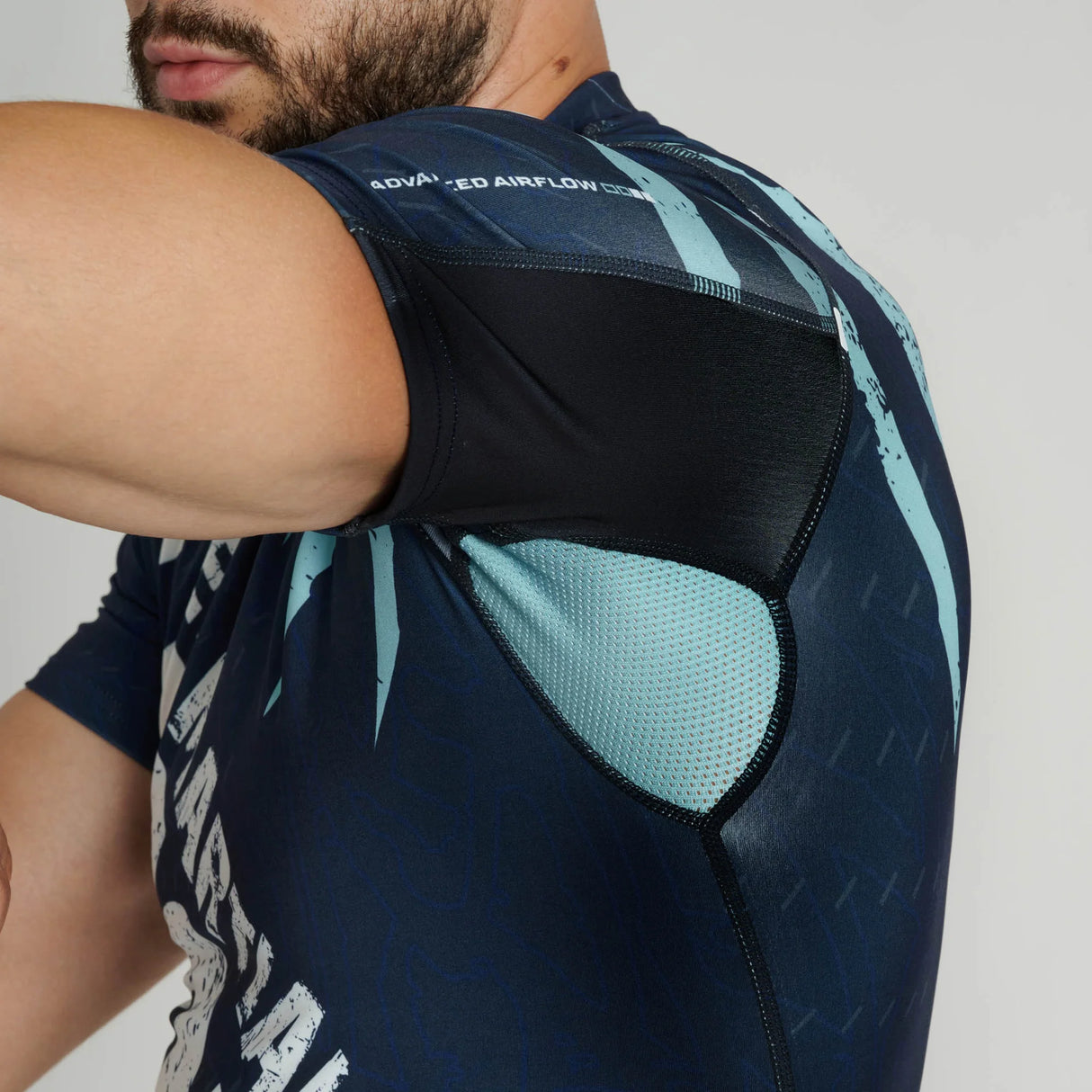 Leone 1947 AB942 Primal Instinct Blue Rashguard kratek rokav