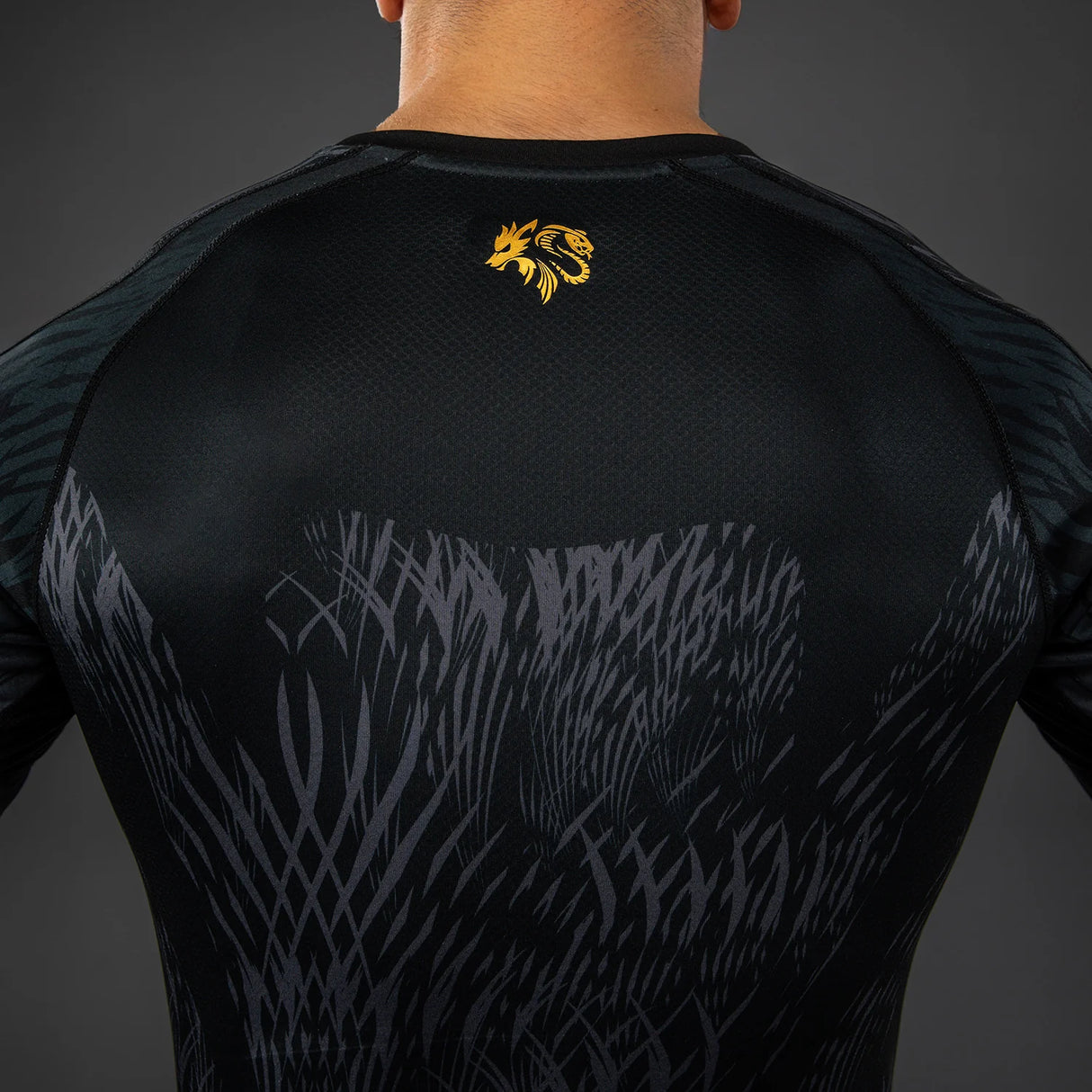 Venum x Chimaev Black/Grey Rashguard dolgi rokavi