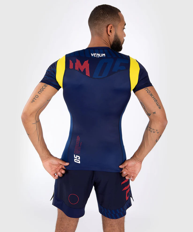 Venum Sport 05 Rashguard Blue/Yellow kratki rokavi