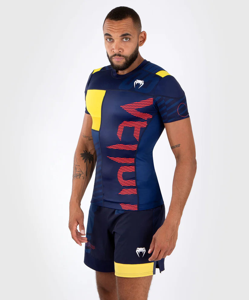 Venum Sport 05 Rashguard Blue/Yellow kratki rokavi