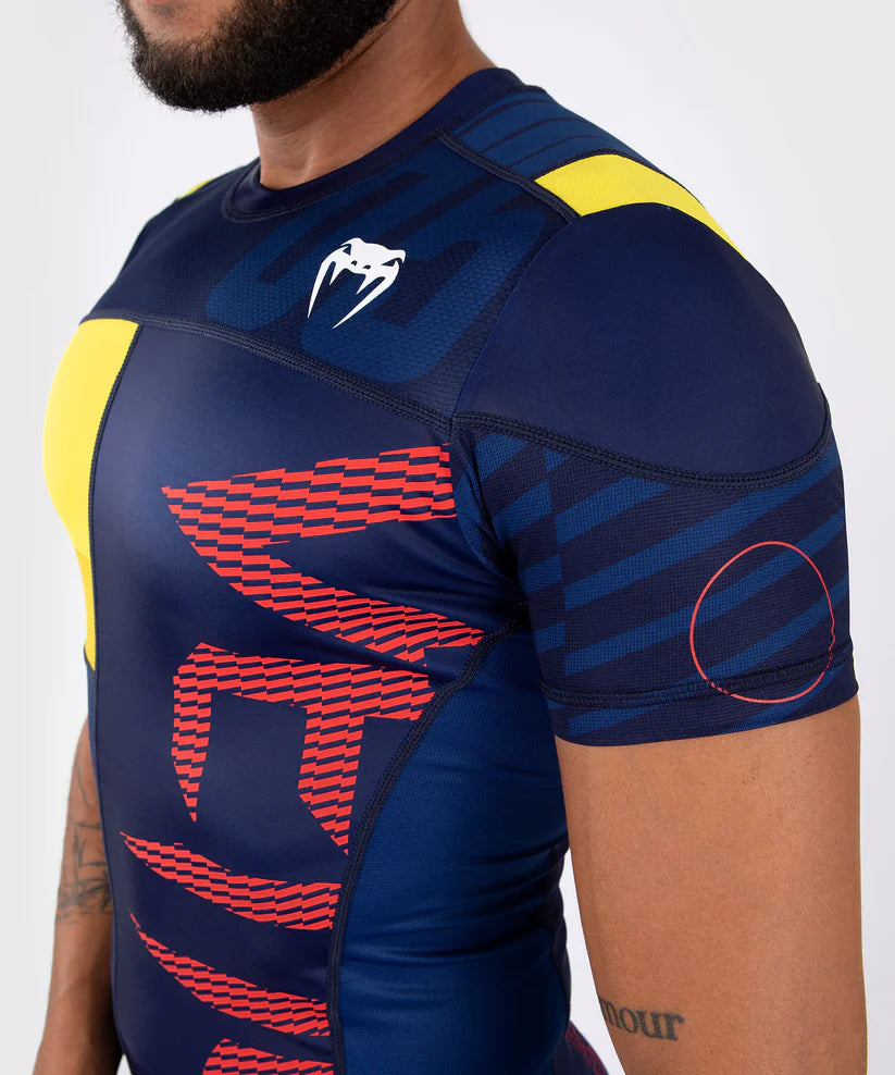 Venum Sport 05 Rashguard Blue/Yellow kratki rokavi