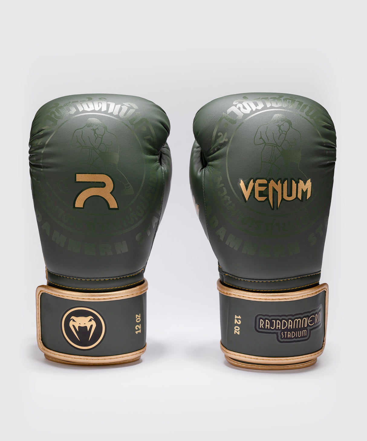 Venum x Rajadamnern Military Green Boxing rokavice