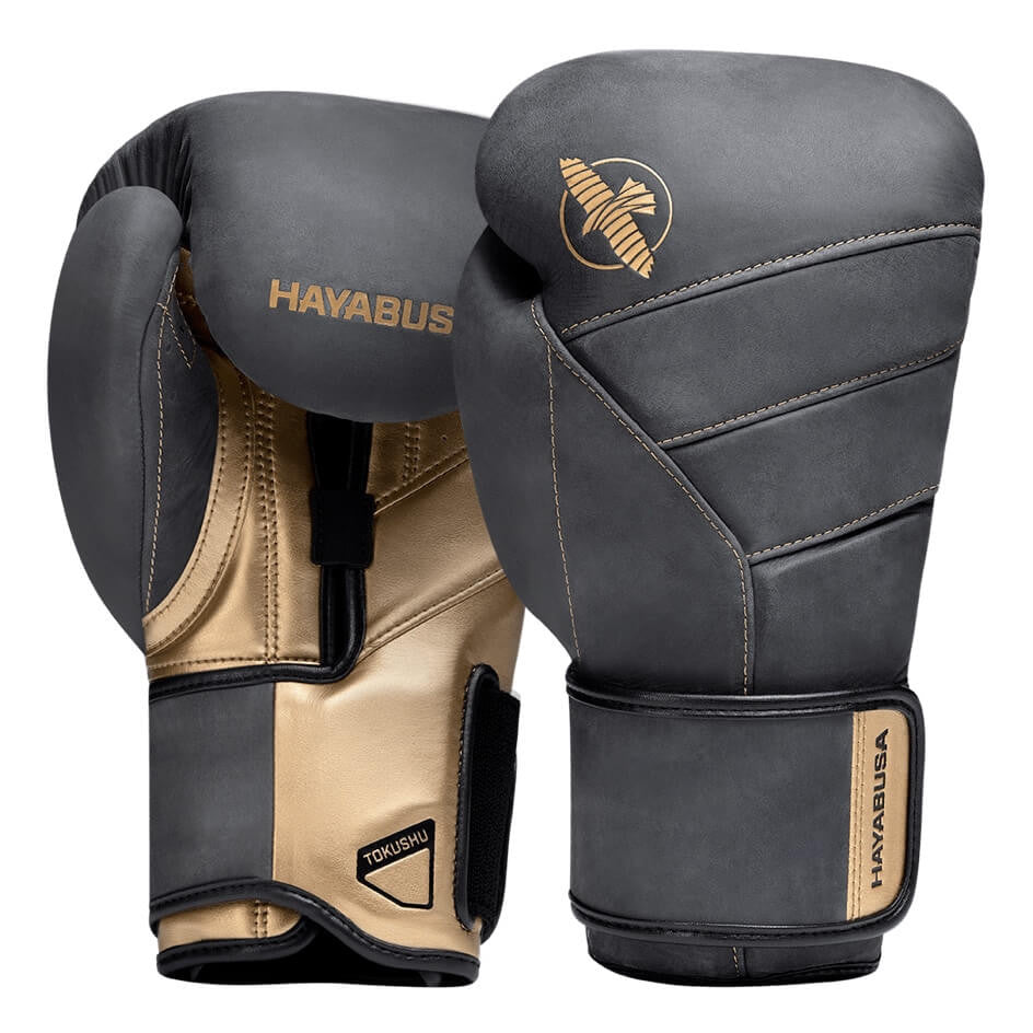 Hayabusa T3 LX Obsidian/Gold rukavice za boks
