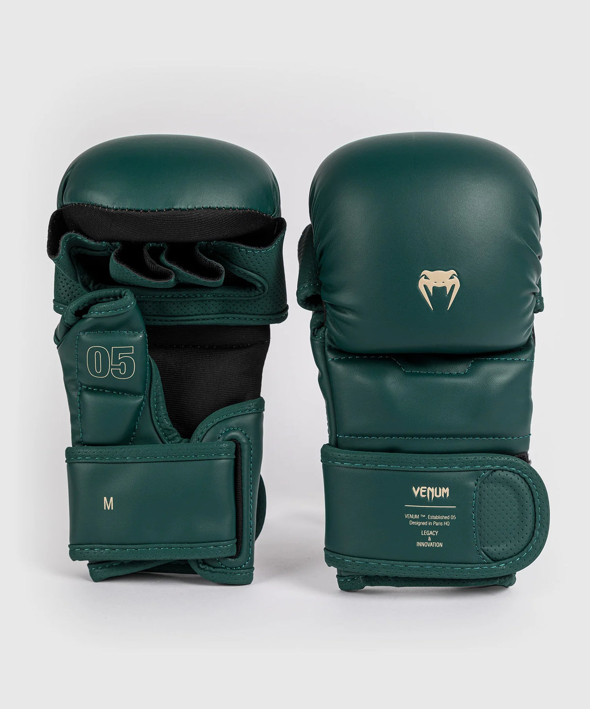 Venum Impact Evo Emerald Green MMA Gloves For Sparring