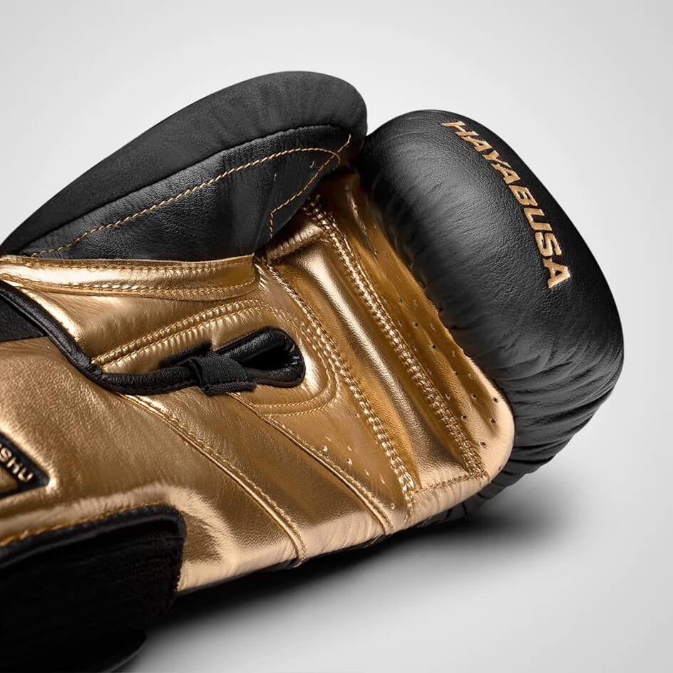 Hayabusa T3 Black/Gold Boxing Gloves