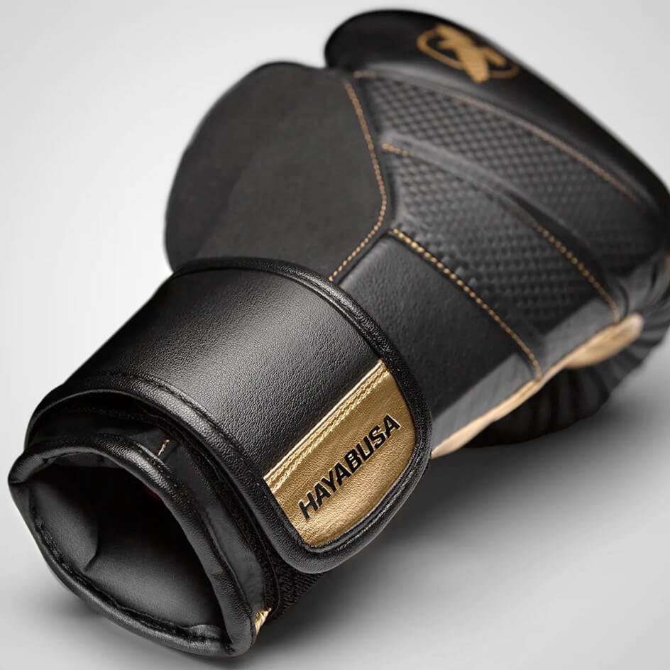 Hayabusa T3 Black/Gold Boxing Gloves