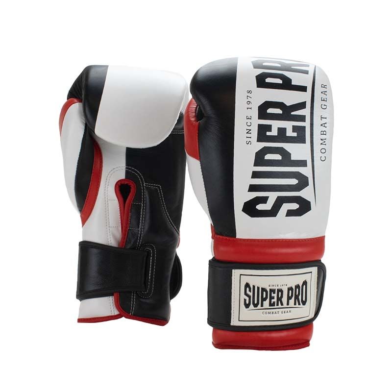 Super Pro Combat Gear Bruiser White/Black/Red Gloves